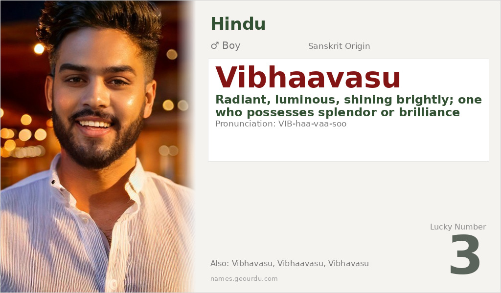 Vibhaavasu Name Meaning and Details