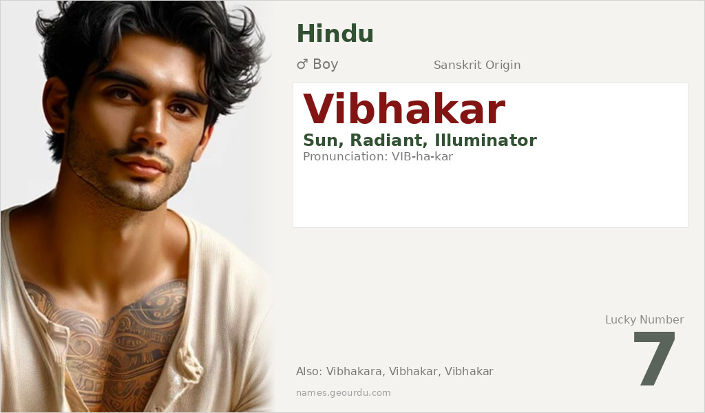 Vibhakar Name Meaning and Details
