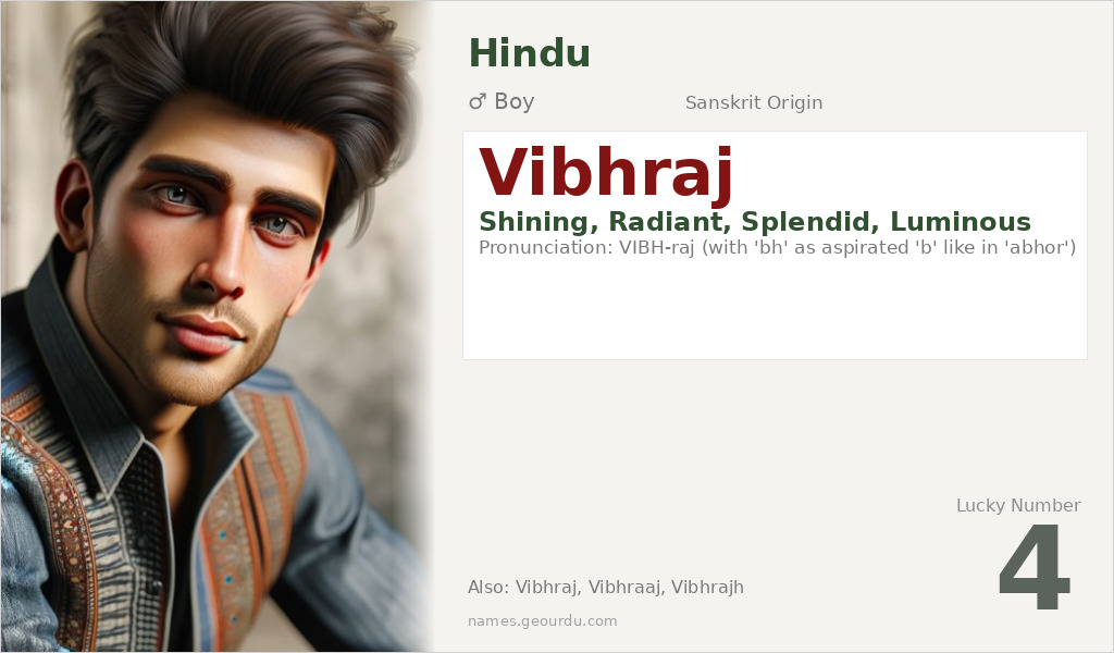 Vibhraj Name Meaning and Details