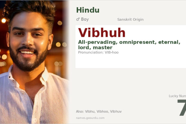 Vibhuh Name Meaning — Sanskrit Origin, Boy Name & Details (2025)