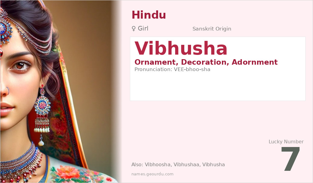 Vibhusha Name Meaning and Details