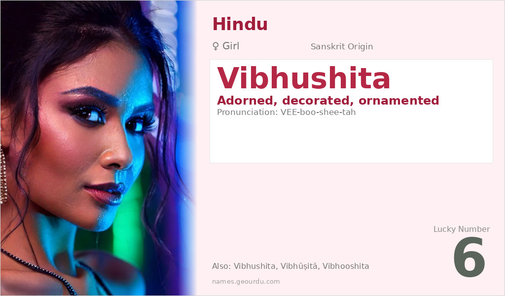 Vibhushita Name Meaning and Details