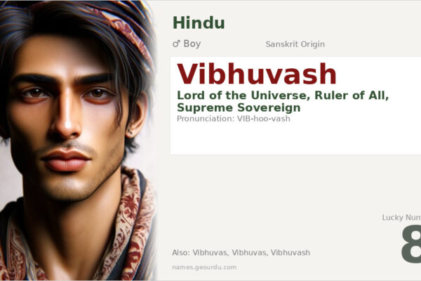 Vibhuvash Meaning — Sanskrit Origin, Hindu Boy Name & Details (2025)
