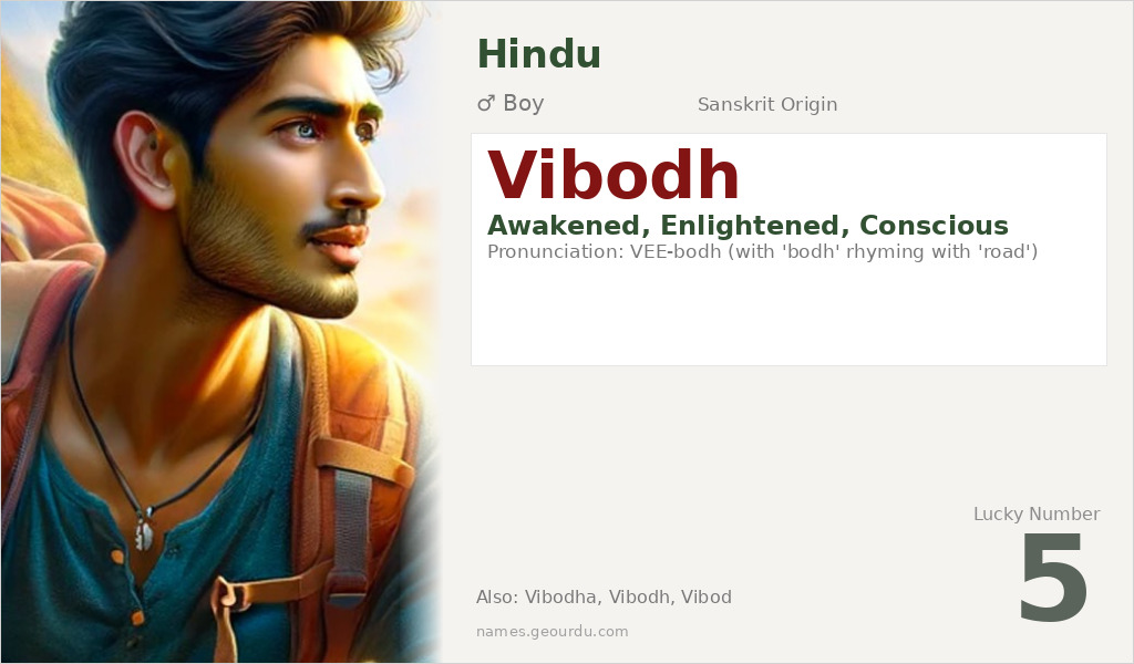 Vibodh Name Meaning and Details