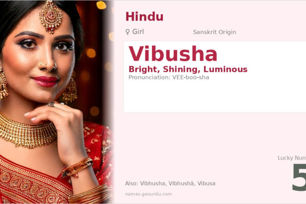 Vibusha Name Meaning — Sanskrit Origin, Girl Name & Details (2025)