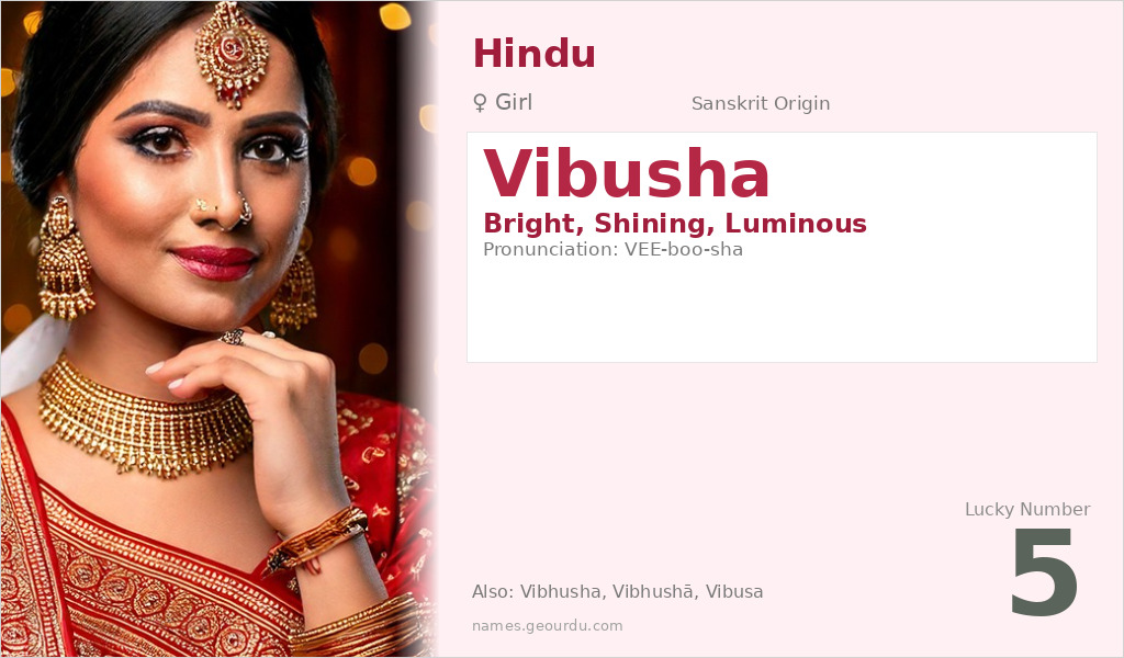 Vibusha Name Meaning and Details