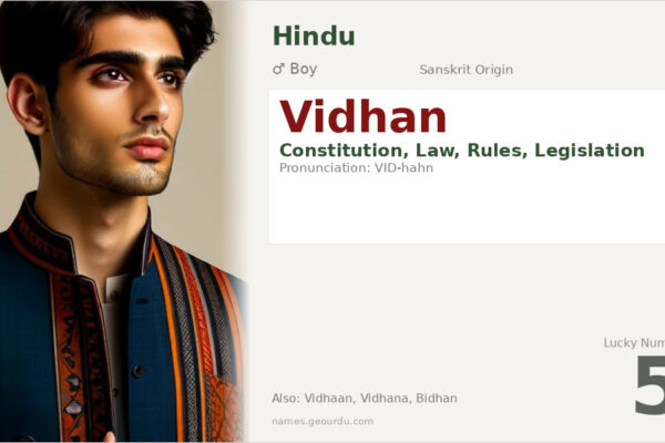Vidhan Meaning — Origin, Gender & Details (2025)
