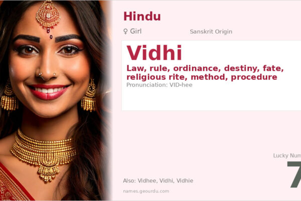 Vidhi Name Meaning — Sanskrit Origin, Girl Name & Details (2025)