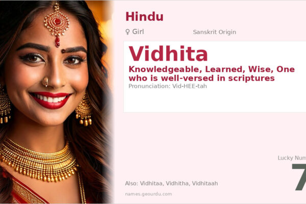 Vidhita Name Meaning — Sanskrit Origin, Girl Name & Details (2025)