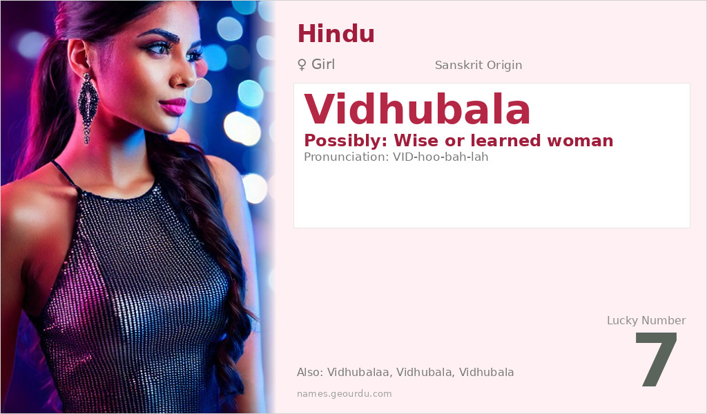 Vidhubala Name Meaning and Details