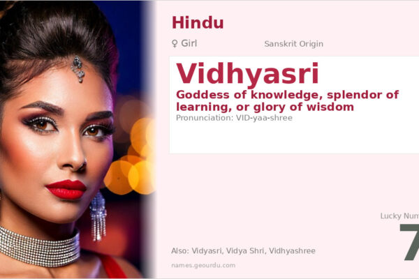 Vidhyasri Name Meaning — Sanskrit Origin, Girl Name & Details (2025)