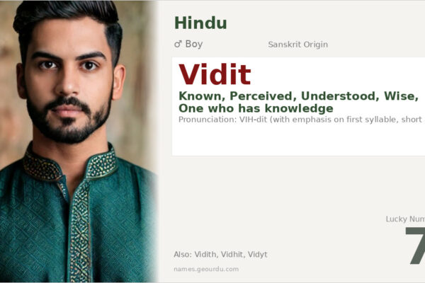 Vidit Name Meaning — Sanskrit Origin, Boy Name & Details (2025)