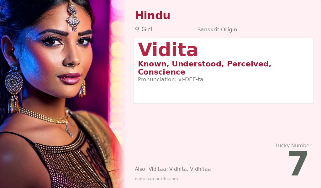 Vidita Name Meaning and Details