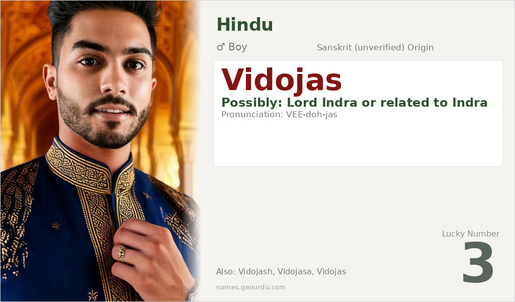 Vidojas Name Meaning and Details