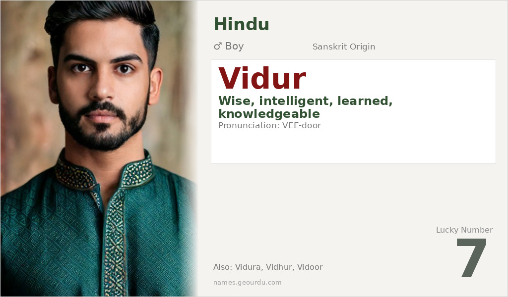 Vidur Name Meaning and Details