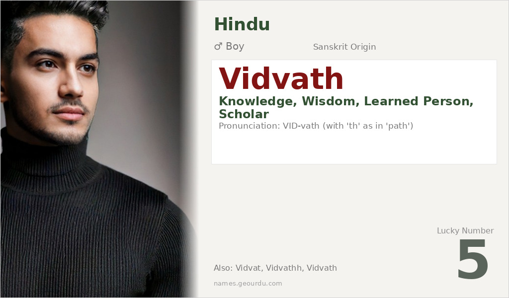 Vidvath Name Meaning and Details