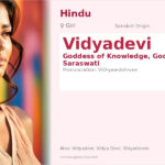 Vidyadevi Name Meaning and Details