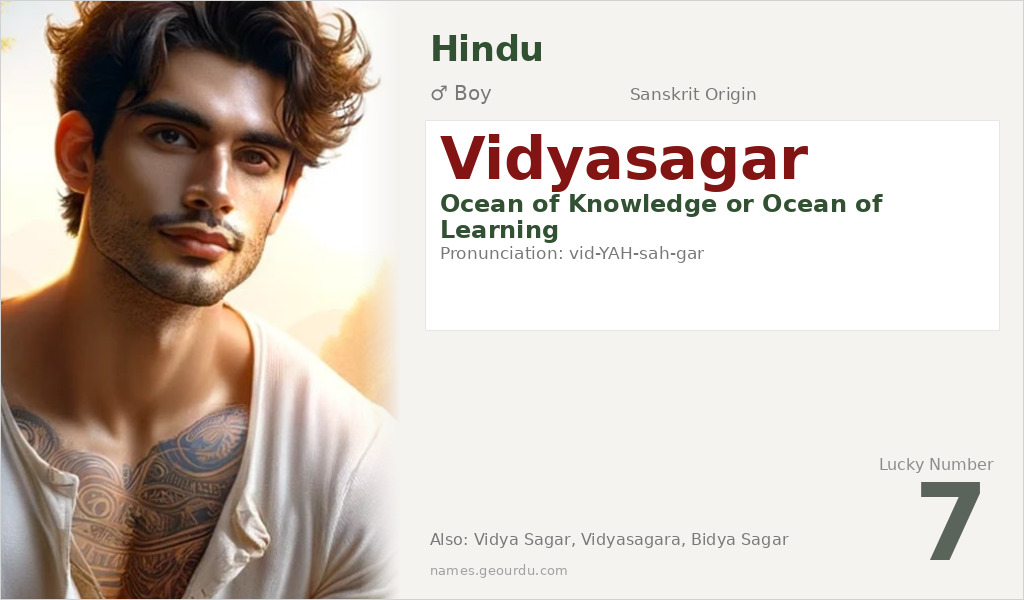 Vidyasagar Name Meaning and Details