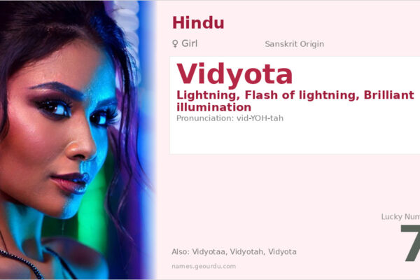 Vidyota Name Meaning — Sanskrit Origin, Girl Name & Details (2025)