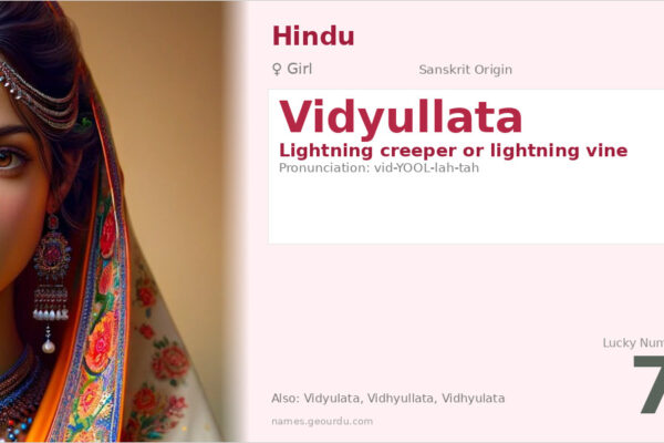 Vidyullata Name Meaning — Sanskrit Origin, Girl Name & Details (2025)