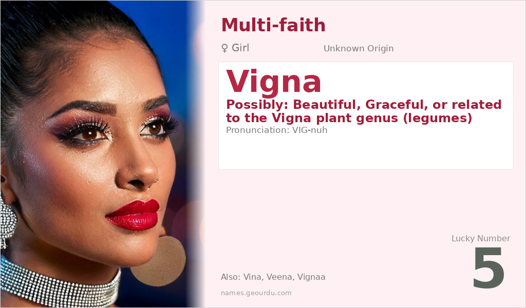 Vigna Name Meaning and Details