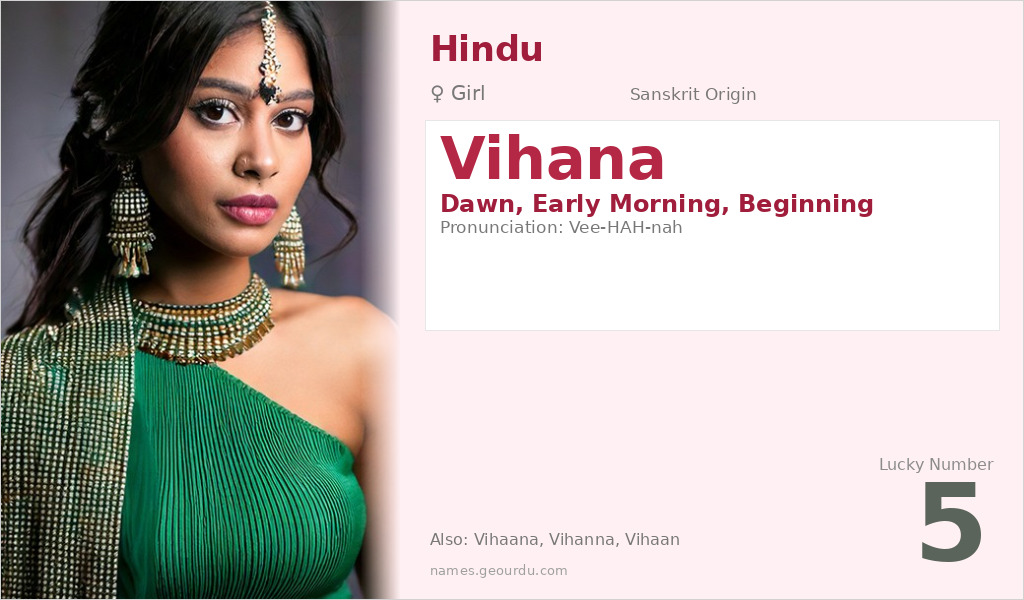 Vihana Name Meaning and Details