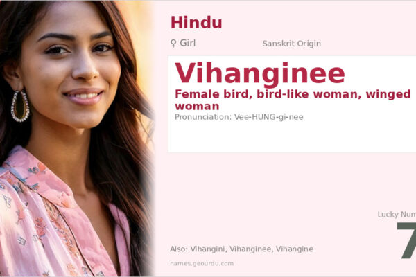 Vihanginee Meaning — Sanskrit Origin, Girl Name & Details (2025)