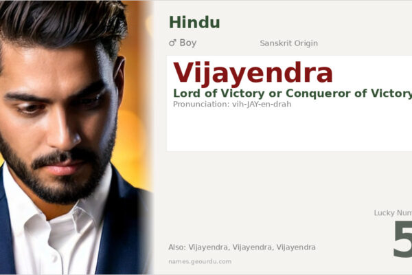 Vijayendra Name Meaning — Sanskrit Origin, Boy & Details (2025)
