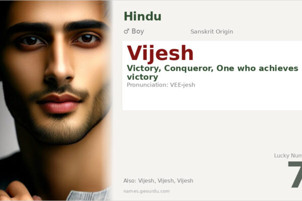 Vijesh Name Meaning — Sanskrit Origin, Boy Name & Details (2025)