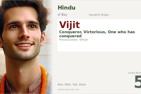 Vijit Name Meaning — Sanskrit Origin, Boy Name & Details (2025)