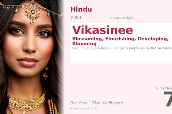 Vikasinee Name Meaning — Sanskrit Origin, Girl Name & Details (2025)