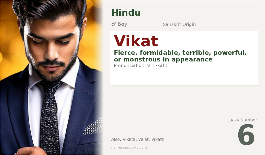Vikat Name Meaning and Details