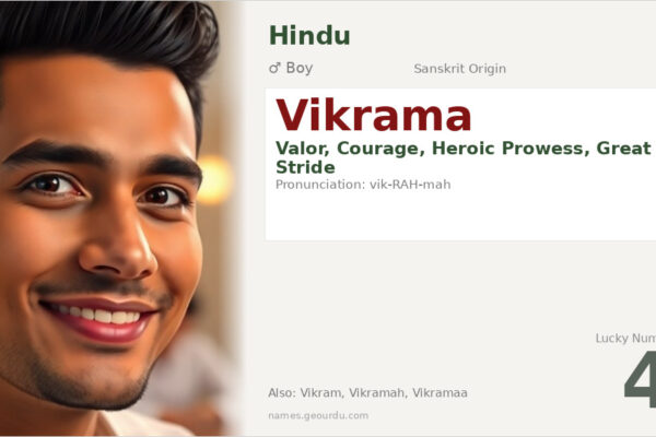 Vikrama Name Meaning — Sanskrit Origin, Valor & Heroism (2025)