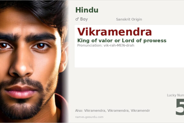 Vikramendra Name Meaning — Sanskrit Origin, Boy Hindu Name & Details (2025)