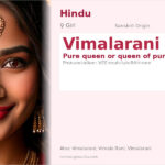 Vimalarani Name Meaning and Details