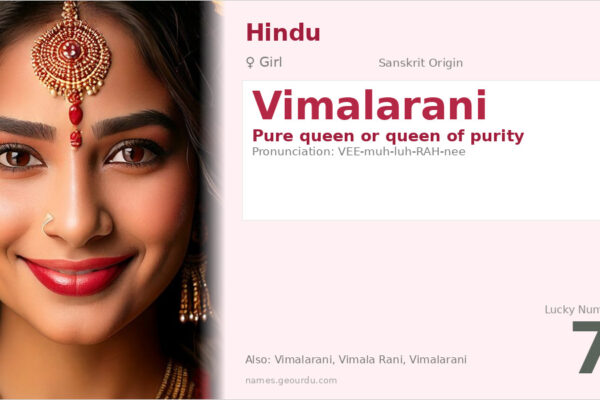 Vimalarani Name Meaning — Sanskrit Origin, Girl Name & Details (2025)