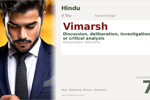 Vimarsh Name Meaning — Sanskrit Origin, Boy Name & Details (2025)