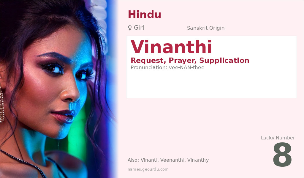 Vinanthi Name Meaning and Details