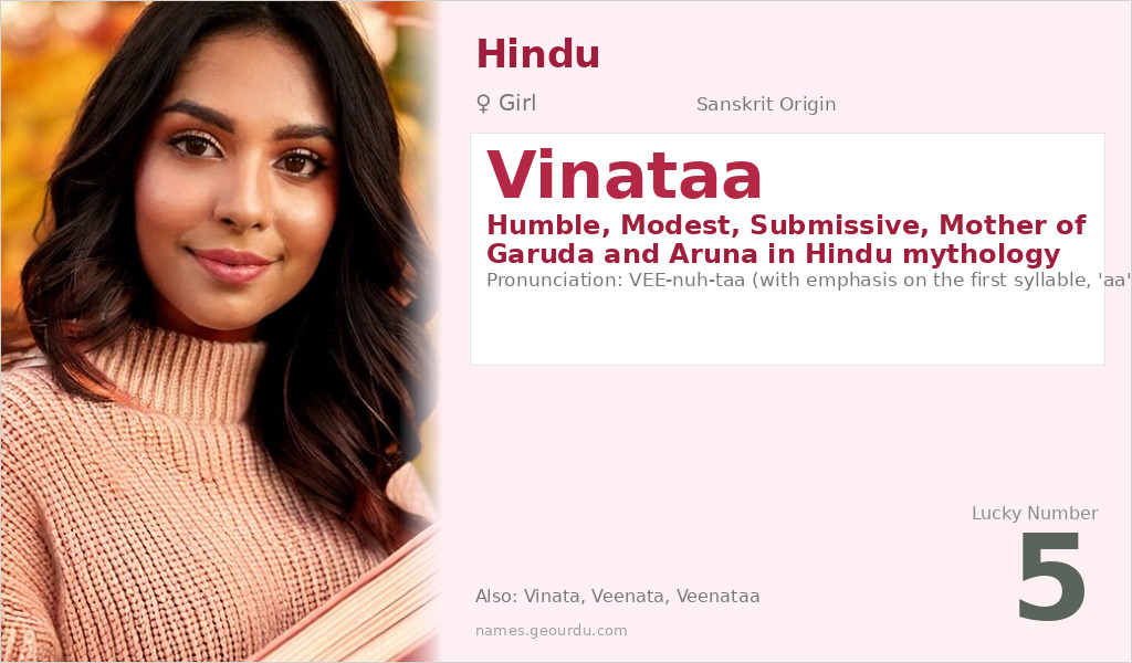 Vinataa Name Meaning and Details