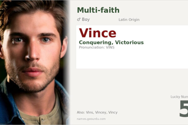Vince Name Meaning — Origin, Gender & Details (2025)