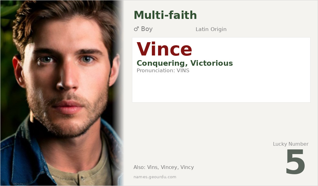 Vince Name Meaning and Details