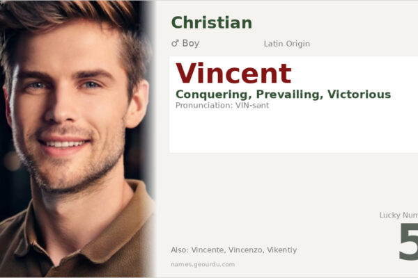 Vincent Name Meaning — Latin Origin, Boy Name & History (2025)