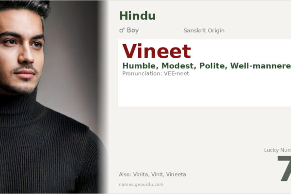 Vineet Meaning — Origin, Gender & Details (2025)