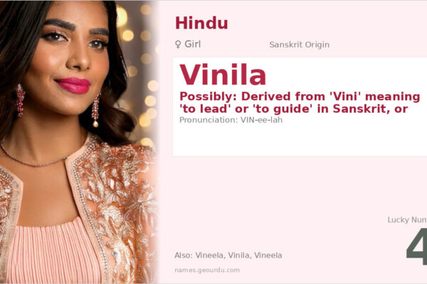 Vinila Name Meaning — Origin, Gender & Details (2025)