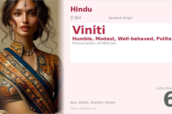Viniti Meaning — Sanskrit Origin, Girl Name & Details (2025)