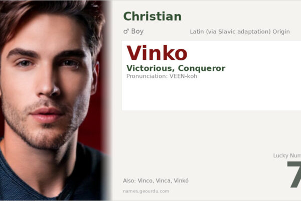 Vinko Name Meaning — Latin Origin, Slavic Form & Details (2025)