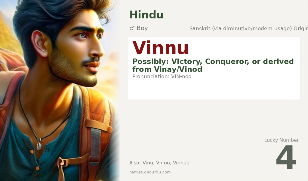 Vinnu Name Meaning and Details