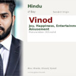Vinod Name Meaning and Details