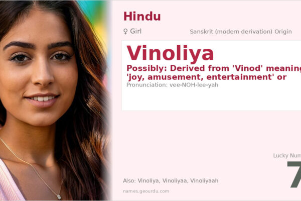 Vinoliya Name Meaning — Modern Hindu Girl Name (2025)