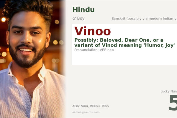 Vinoo Name Meaning — Origin, Gender & Details (2025)